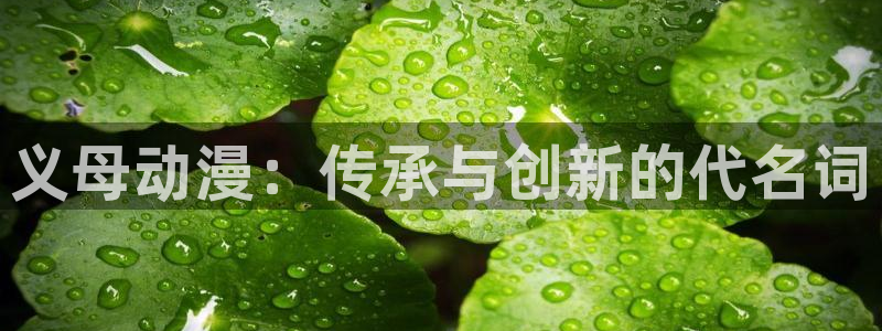 age动漫下载入口：义母动漫：传承与创新的代名词